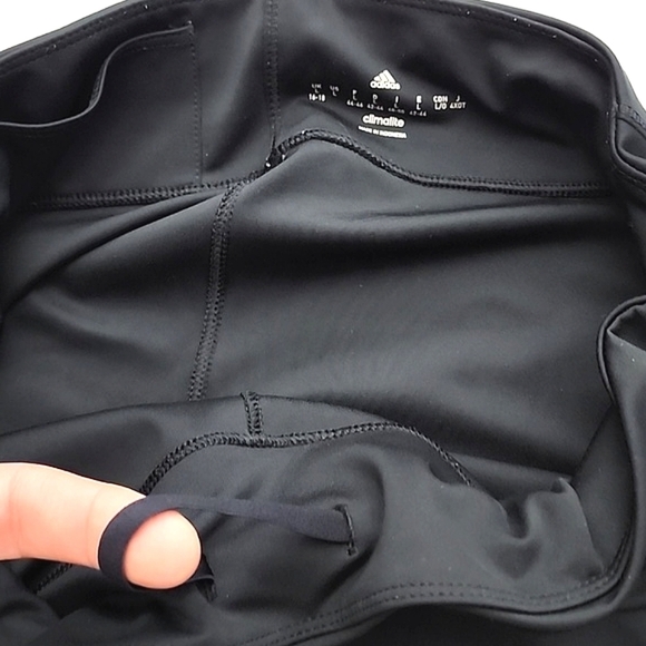 Adidas Climalite Women's Black Athletics Crops Stretch 19" Inseam Size Large - Picture 7 of 12